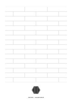 Running brick bond 1/2