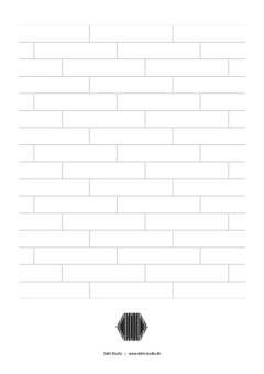 Running brick bond 1/3