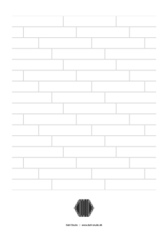 Running brick bond 1/4