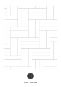 Triple herringbone diagonal